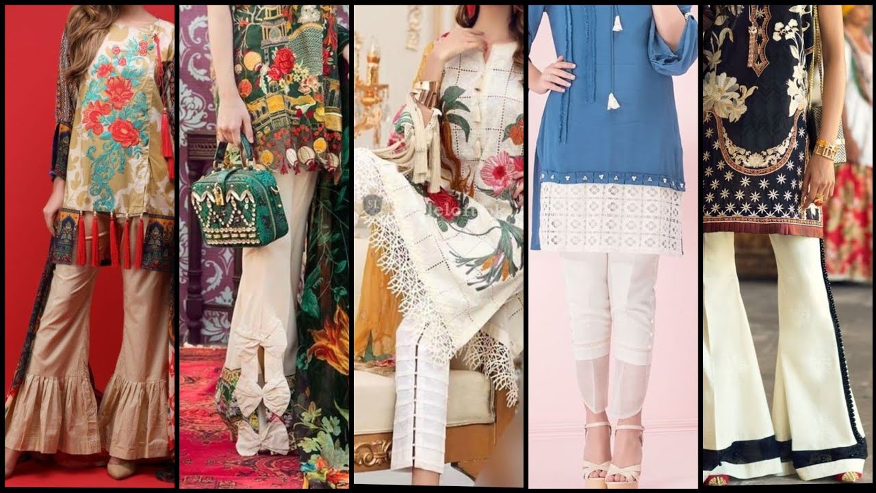 100+ NEW Very Creative And Stylish Trouser Plazzo Pants Designing Idea's For Summer Dress