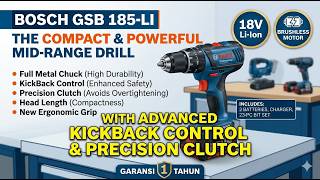 Bosch GSB 185-LI Professional Cordless Brushless Impac Drill Driver Bor Impact Bosch GSB 185-LI