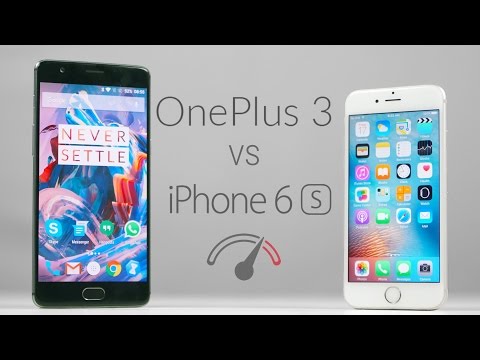 OnePlus 3 vs iPhone 6S Speedtest Comparison!