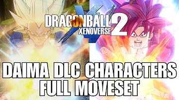 NEW DAIMA SSJ4 Goku and SSJ3 Vegeta Moveset Showcase - Dragon Ball Xenoverse 2 DLC 19!