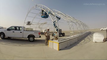 Flightline Shelters Construction in the Middle East