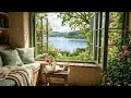 Peaceful Lake View Cottage Ambience With Soft Piano Music and Cozy Nature Escape in Stunning 4K