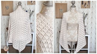 #354 Châle TENDRESSE  Tutoriel Tricot  @mailanec #knitting #tutorial #pattern