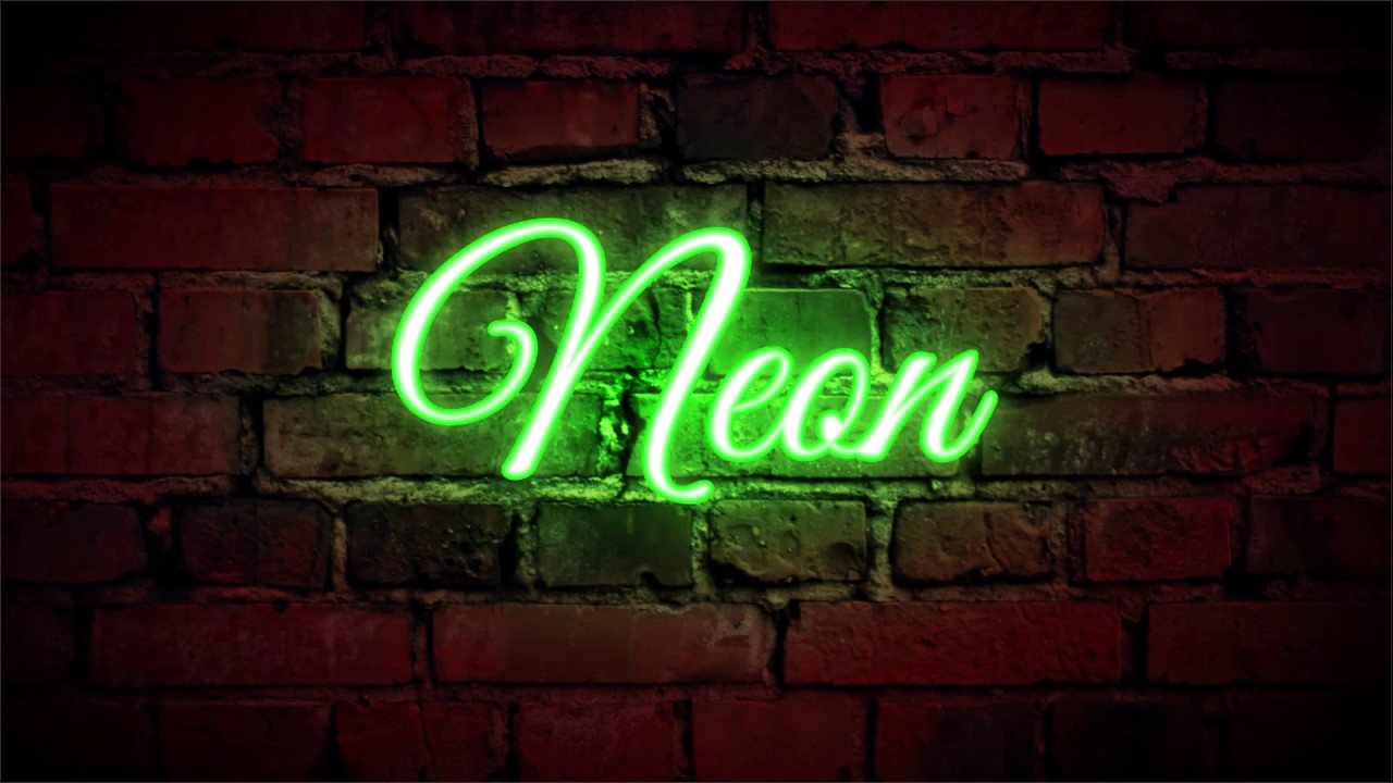 How To Make a Neon Sign Text Effect In CorelDraw - YouTube