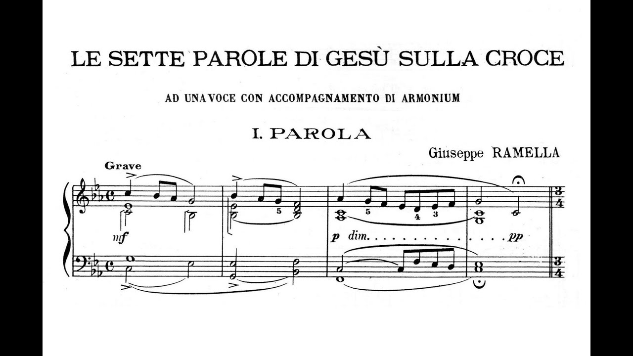 Ramella, Giuseppe (1873 - 1940) Le Sette Parole di Gesù sulla Croce