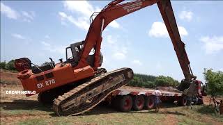 Hitachi Loading On Lorry 2021 | Tata Hitachi | Well Digging | Best Way to Dig Well | DREAM WORLD