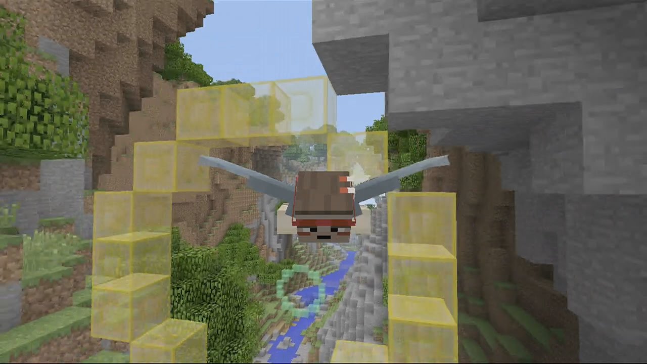Minecraft Xbox 360 - NEW GLIDE MINI GAME - WHO IS THAT ???