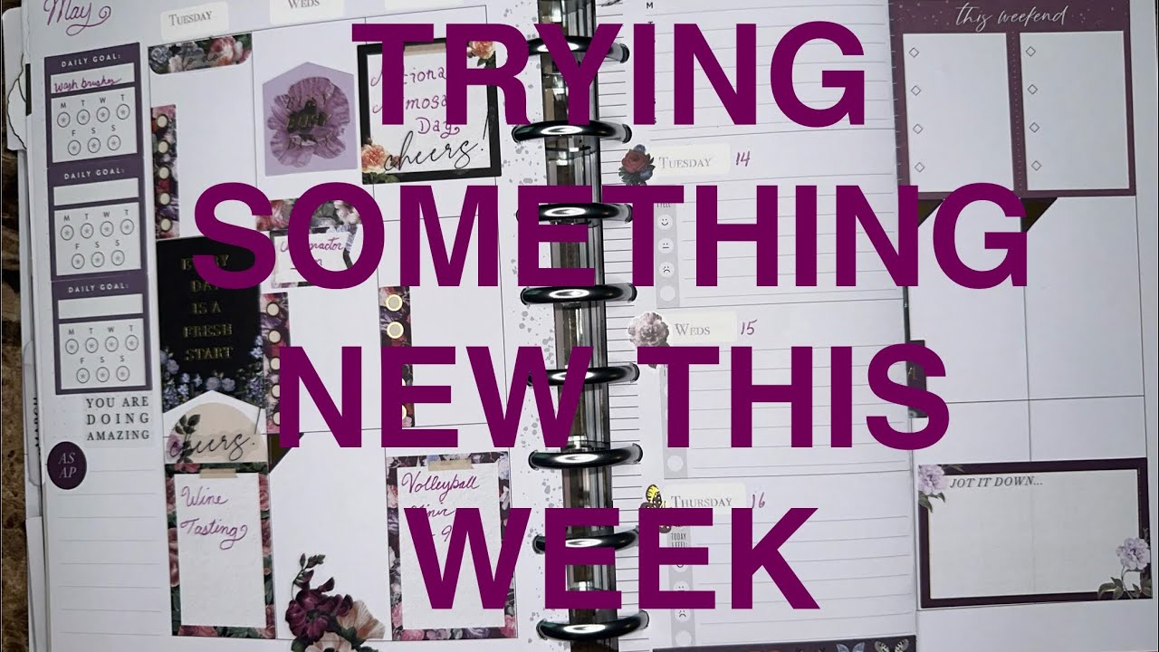 Trying out a new setup in my Happy Planner