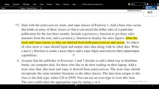 Inheritance exercise 3 , 4