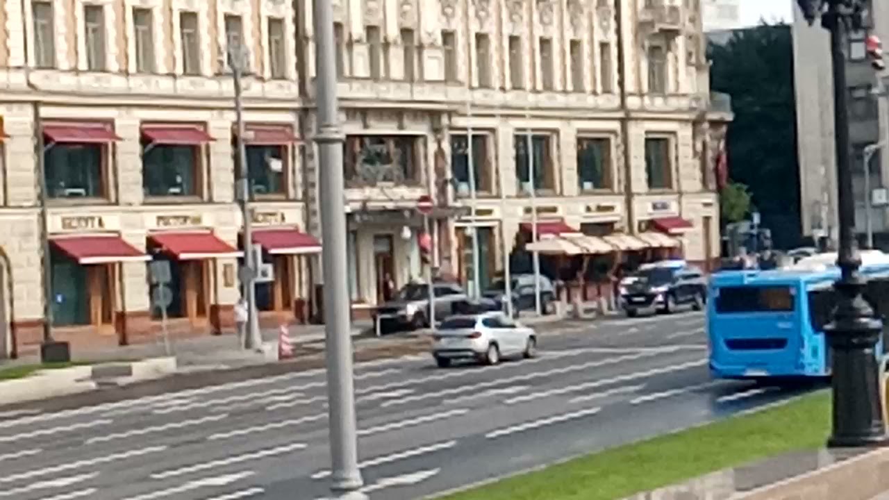 Russian car of the Federal Security Service in Moscow