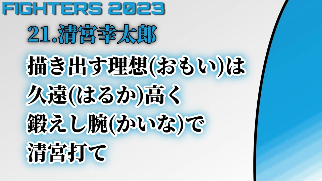 北海道日本ハムファイターズ応援歌 清宮幸太郎 #21 - YouTube