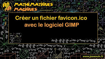Créer un fichier favicon.ico avec le logiciel GIMP