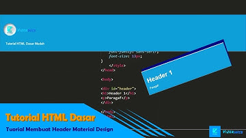 Tutorial Membuat Header Simple Material Design - Belajar HTML #3