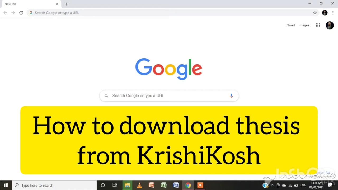 how to search thesis in krishikosh