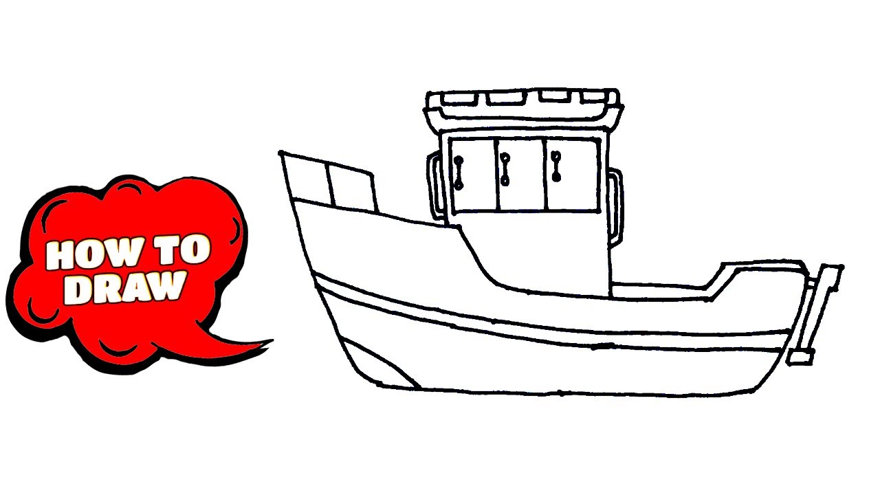 From Novice to Pro: Learn How to Draw a Fishing Boat in Just 10 Easy Steps! Celebrate your accomplishment!