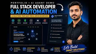 My AI Portfolio & AI Agent Demo 🤖 | Full Stack Developer & AI Automation Engineer