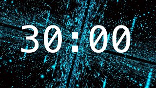 30 Minute Countdown Timer for Classrooms with Alarm and Relaxing Music | Tech Cyber Timer