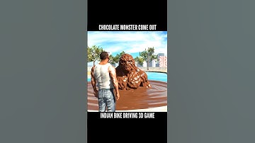 Chocolate Monster come out 🍫 indian Bike Driving 3d 🤯 | #ibd3d​ #gaming​ #shorts​ #gta5​