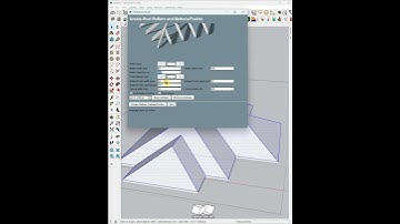 Dựng hệ mái nhà có vì kèo trong Sketchup #shorts
