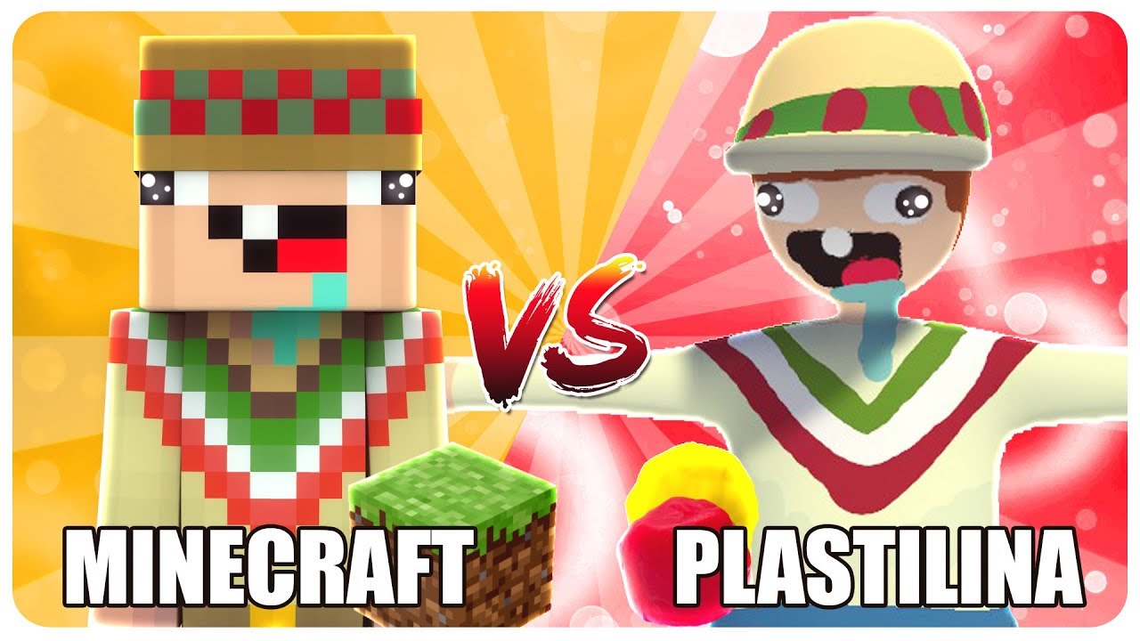 MINECRAFT 🆚 PLASTILINA TROLL💥 ¿CUAL ES MAS GRACIOSO 