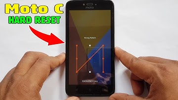 Moto C Hard Reset/ Pattern Unlock || Moto XT1750 | XT1754 | XT1755 | XT1756 Factory Reset