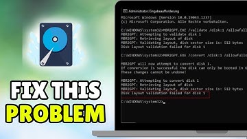 How To Fix MBR2GPT Disk Layout Validation Failed For Disk 0 (2025) - Full Guide