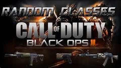 Black Ops 2 Random Class Challenge