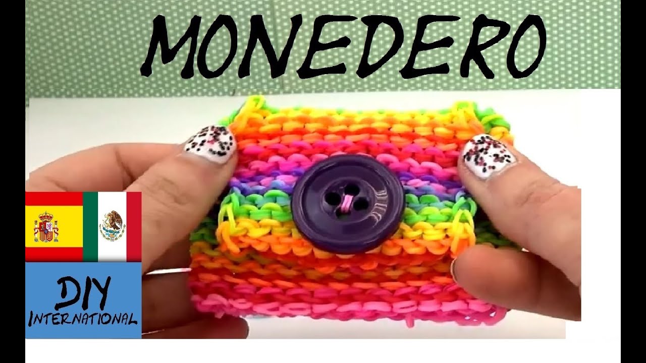 CÓMO HACER MONEDERO DE GOMITAS - BOLSO EN 3D CON GOMITAS - TUTORIAL EN ESPAÑOL - DIY