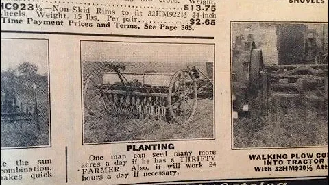 Antique Farming Equipment Ads from 1932 Sears, Roebuck Price Catalog Vintage Tractor Ford Equipment