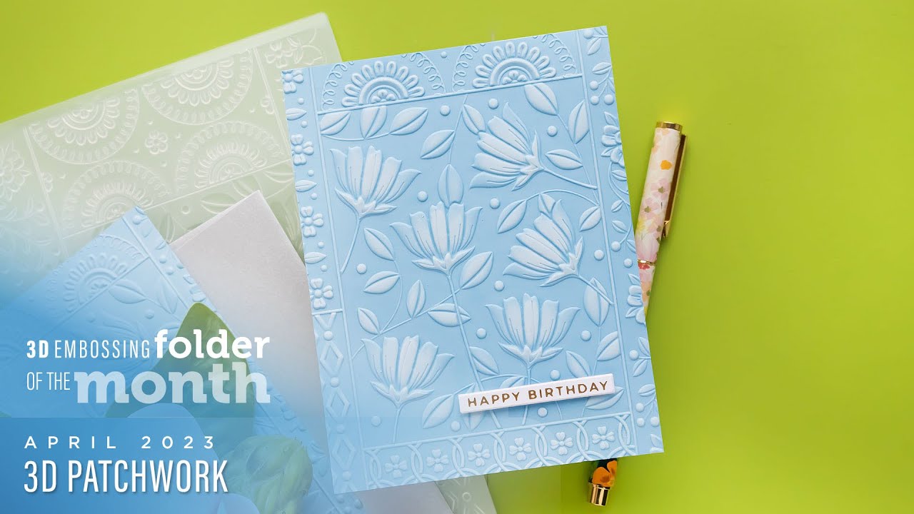 New Release! 3D Embossing Folders from Spellbinders 