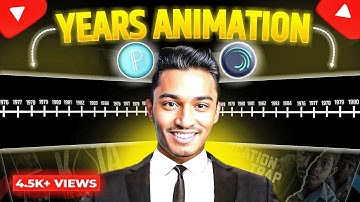 Make YEARS ANIMATION Like Saqlain Khan Nitish Rajput | Saqlain Khan Video EDITING