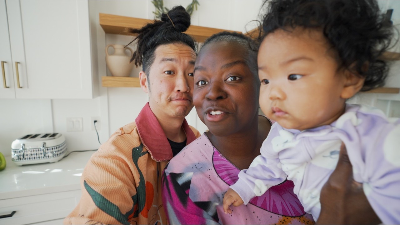 Joe’s dad Reaction to Baby #9 (and to my hair) *what we eat in a day on Korean New Year*
