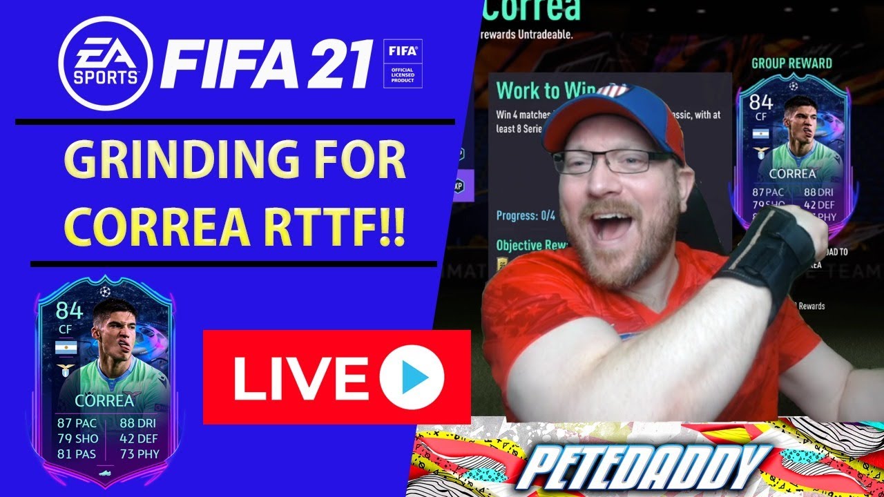 LIVE NOW - Grinding FIFA for Joaquin Correa RTTF - Prime Gold Players Pack SBC FIFA 21 Ultimate Team