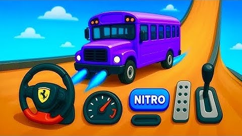 Crazy Bus Mega Ramp Impossible Racing Bus Stunts Impossible Tracks Android Gameplay Video P-02 #bus