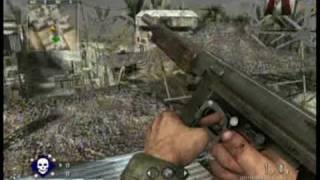 Call of Duty 5 Glitches:Elevator on Hangar to building.