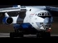 Ilyushin IL-76TD extreme engine close-up Departure (HD)