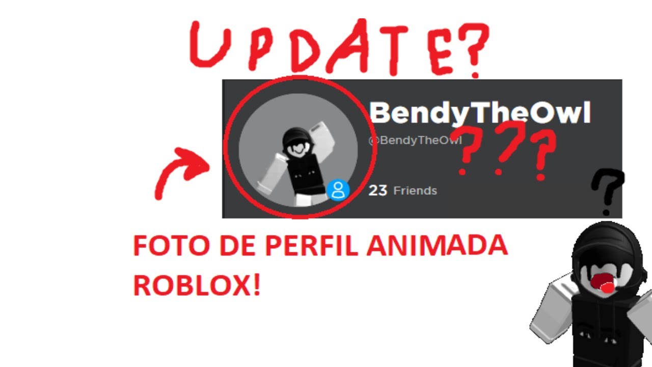 COMO COLOCAR FOTO DE PERFIL ANIMADA NO ROBLOX 