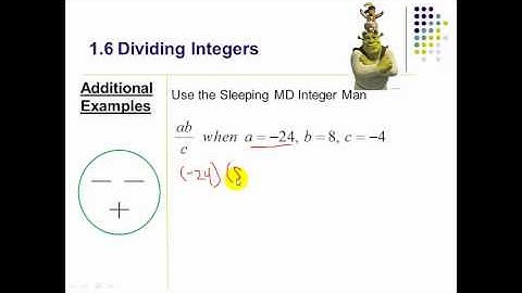 1.6 Dividing Integers