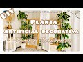 Plantas Grandes y Elegantes 🪴| Como hacer planta artificial fácil ?✅ Delsy Ju #pinterest