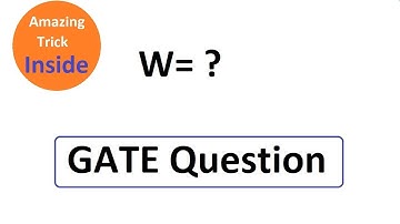 (Hindi) Work Done Isothermal Process GATE Question with Amazing Trick | Thermodynamics for GATE
