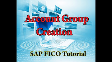 Creation of Account Groups in SAP FICO
