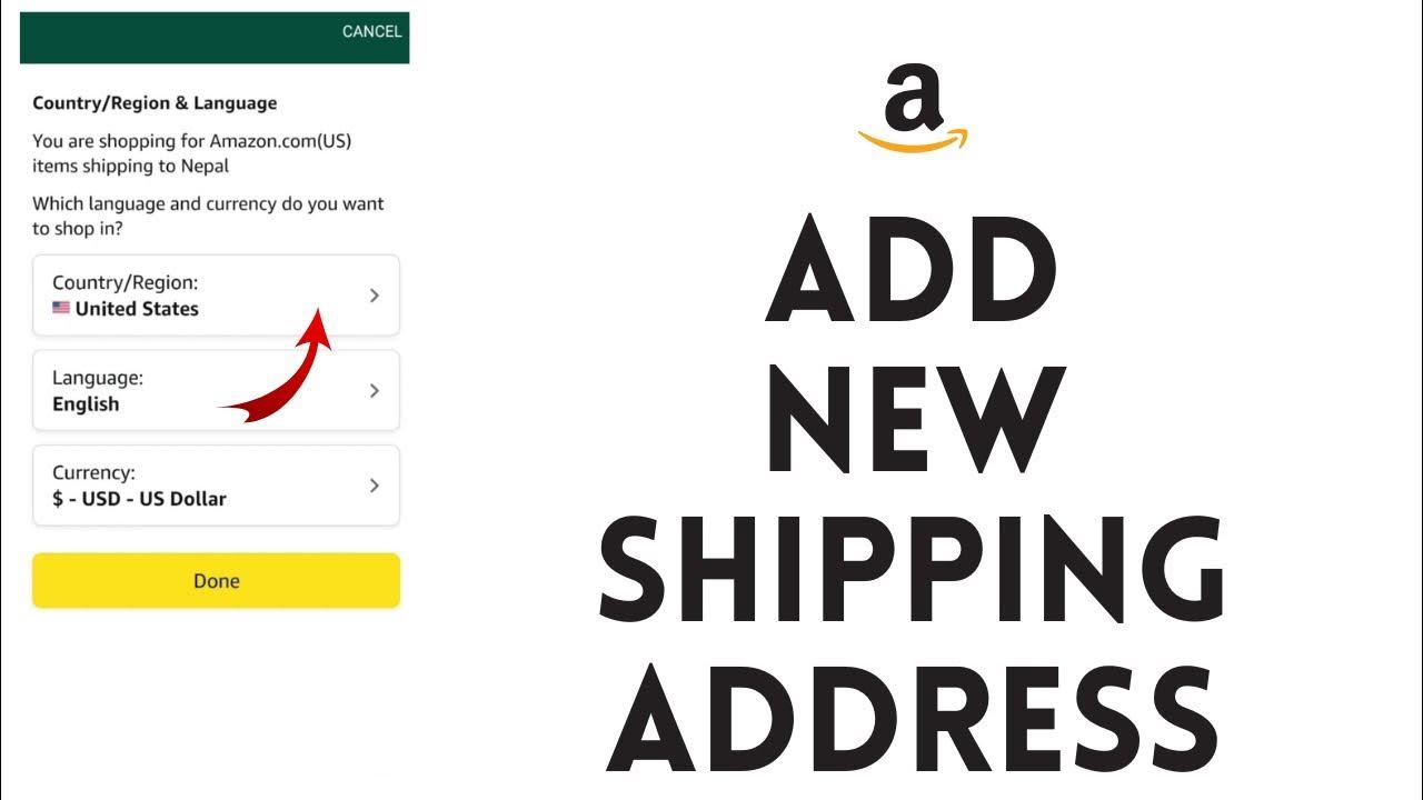 How To Add A New Shipping Address On Amazon Amazon Shipping Address