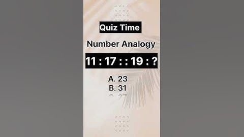 Number Analogy||Brain Test|| Logical thinking question #numberanalogy #analogy_reasoning #quiztime