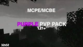 Best Purple PVP PACK For MCPE 1.21! FPS BOOST