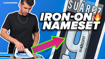 How To Apply Name and Numbers Onto Football Kits With A Home Iron 👕🔥