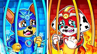 ELEMENTAL Chase & Mashall Are Trapped In Prison?! - Paw Patrol Ultimate Rescue | Rainbow Friends 3