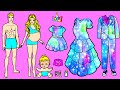 Paper Dolls Dress Up - Spa Beauty Decorate Adorable Twin Paper Crafts - Barbie Story & Crafts