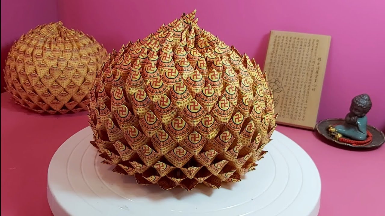 壽桃小仙果【基礎版，無腰身】敬神祝壽專用，獨家製程分享，創意折紙在家防疫DIY，peach  Momo  복숭아