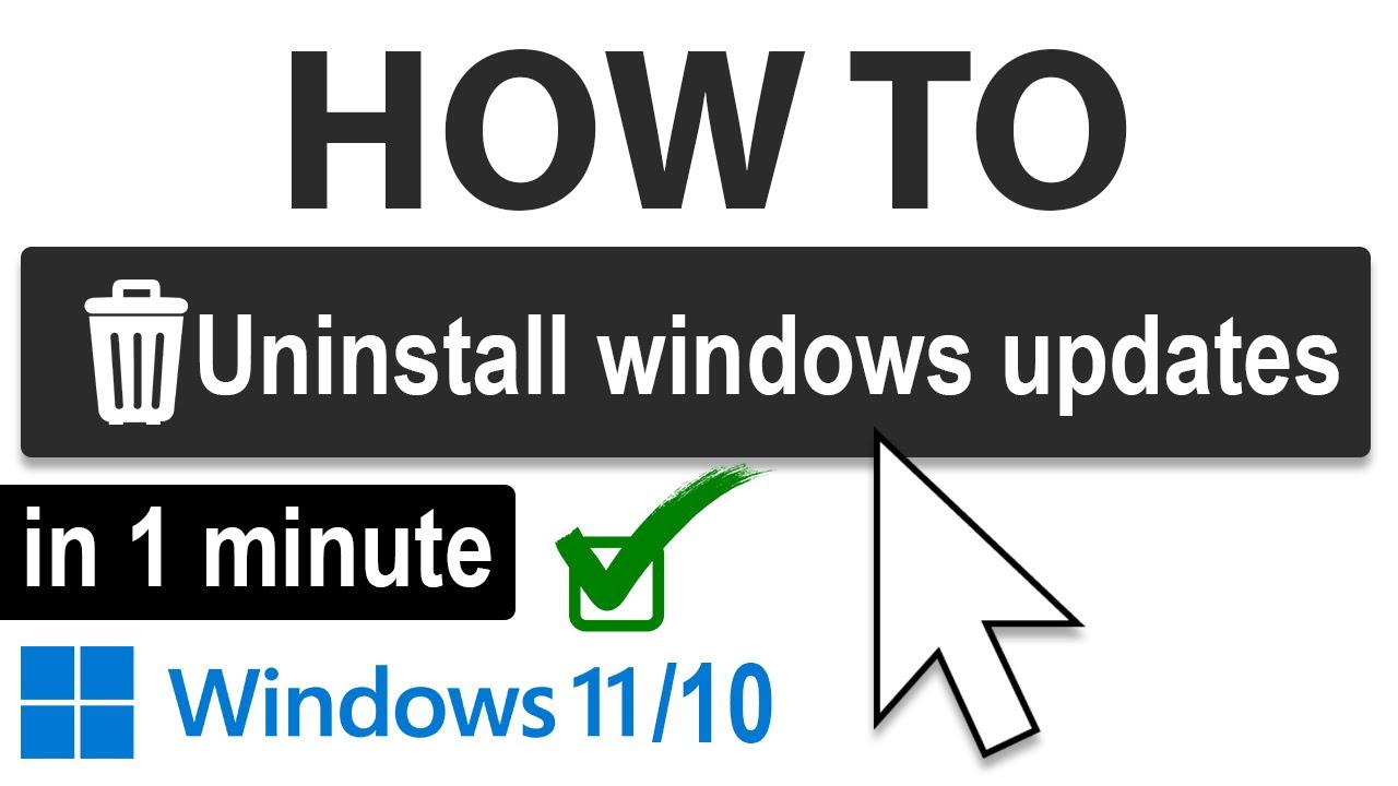 How to uninstall windows updates on windows 11 - YouTube