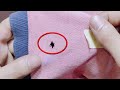 How to sew a hole on your T-shirt in a wonderful and elegant way